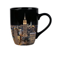 Tasses à café en céramique blanche avec grande poignée, compatibles micro-ondes et lave-vaisselle, pour café, latte, cappuccino, thé, lait - Impression personnalisée