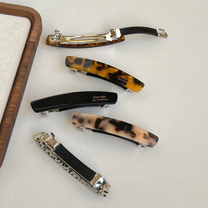 Pinza de Pelo de Acetato de Alta Calidad de 7 cm para Mujer, Pinza Francesa con Resorte Metálico - Product Image 6