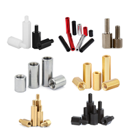 Entretoises Cylindriques Rondes en Aluminium Anodisé, avec Trou Traversant, M10