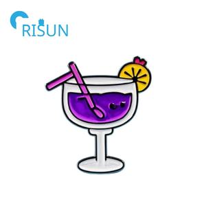 Cócteles clásicos personalizados lindos pines esmaltados para camareros dibujos animados cerveza cóctel lata broche bebida esmalte insignia broche solapa Pin - Product Image 3