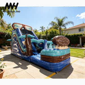 Château gonflable et toboggan aquatique combinés, carnaval d'été, maison de rebond, lunettes de soleil, aire de jeux gonflable <span class=keywords><strong>à</strong></span> <span class=keywords><strong>vendre</strong></span> - Product Image 2