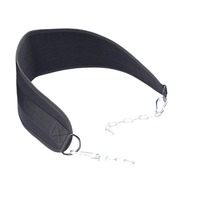 Ceinture de musculation en EVA robuste avec chaîne en acier pour tractions et dips, idéale pour la musculation en salle de sport commerciale, personnalisable avec logo.