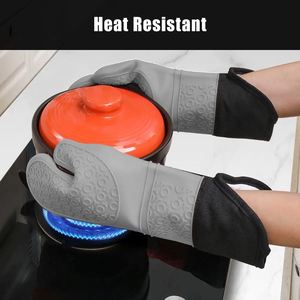 Novedosas Guantes de Cocina de Silicona de Grado Alimenticio, Doble Capa, Personalizables, Resistentes al Calor, para Barbacoa, Horno y Parrilla - Product Image 2