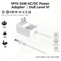 Adaptador de Corriente CA/CC MYIXI de 2 Pines, Entrada 100-240V, Salida 6V 4A, 12V 2A, 14.5V 1.65A, 19V 1.2A, Conector para TV, 3m, PC ABS, Certificado CE