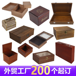 Custom Wooden Storage Boxes Paulownia Wood Handmade Gift Craft Packaging Rectangle Shape Size Customizable - Product Image 2