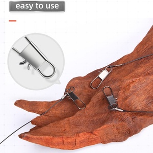 Ensemble de matériel de pêche avec fils anti-enroulement en acier inoxydable avec émerillons et attaches à clip pour appâts - Product Image 4