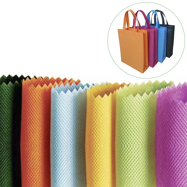 Novo tecido não tecido personalizado para sacola, tecido não tecido reutilizado para sacola, logotipo colorido doce