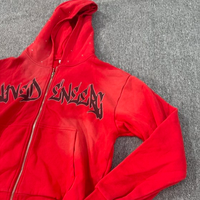 Sweat à capuche noir délavé pour homme, style hip-hop, broderie personnalisée, impression DTG, 100% coton French Terry