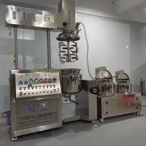 Mesin pencampur homegenizer vakum kosmetik bahan mentah pengesetan mesin mixer