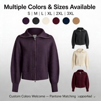 Winter-Freizeitstrickjacke für Damen mit Matrosenkragen und Reißverschluss, 100% Polyester, Anti-Schrumpf, Anti-Falten, Verkehrsdesign, Computergestrickt