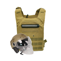 Ensemble de gilet et casque tactique à détection électronique de coups pour jeux de simulation de style PUBG avec système de combat CS en direct en extérieur