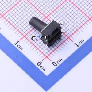 TD-1101SR-10.0H-160 Tactile Switch SMD-4P,6x6mm Switch Single Pole Single Throw Round Button 1.6N Vertical Mount - Product Image 2