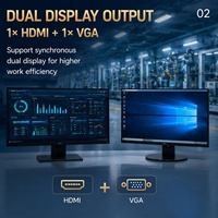 Nouveau mini PC industriel sans ventilateur Intel Core I5-1235U DDR4 6COM double LAN 2.5G GPIO pour l'automatisation industrielle