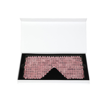 Masque pour les yeux en quartz rose en gros, masseur facial en cristal, masque pour les yeux en jade pour le visage et le corps, anti-âge, thérapie chaude/froide, soins de beauté