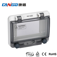 Vente directe – Boîtier électrique transparent en PC+ABS pour disjoncteur MCB, étanche IP67, pour montage mural/poteau extérieur, avec couvercle/capot de protection