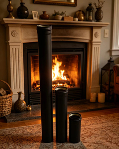 Tuyau de cheminée pour poêle à granulés 100 mm en acier au carbone noir pour poêle à granulés - Product Image 2