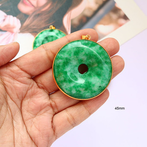 JF8423 большой кулон из натурального камня, 45 мм 50 мм 55 мм - Product Image 3