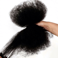 Grande Vente Cheveux Humains Péruviens Afro Kinky en Vrac Tresses Bouclées Extensions de Dreadlocks Provenant de Chine Continentale Toutes Couleurs