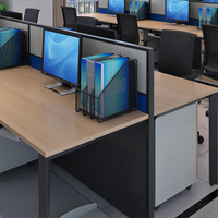 Facile à assembler personnalisé poste de travail mobilier de bureau flexible JE forme le bureau postes de travail informatiques avec cloison
