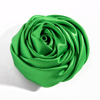 5cm Satin Rose Fleurs Artificielles pour Décoration De Voiture De Mariage DIY Tissu Matériel Fleurs