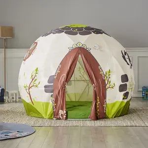 Asweets Tente Geodome de jardin intérieur et extérieur pour enfants Playhouse Toy Glamping Dome Tent pour enfants avec fenêtre