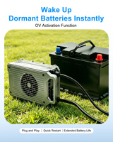 Chargeur de batterie pour kart de course LNLEE 48V 20A 58.4V, chargeur résonant LLC avec courbe de charge intelligente pour karting industriel