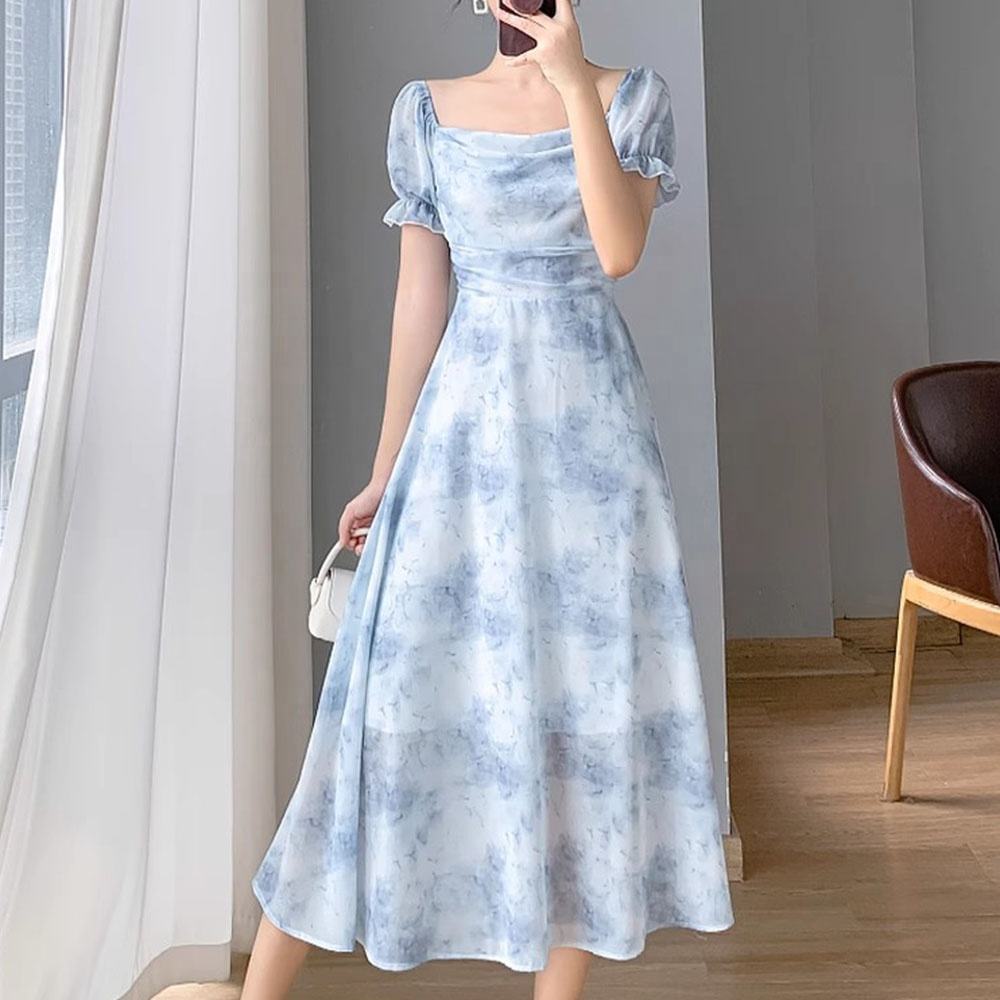 Elegant Knee Length Chiffon Dresses for Women in 2022