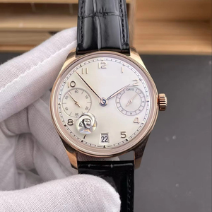 Reloj de Pulsera de Cuero Mecánico Automático Casual con Reserva de Marcha, Calendario, Tres Agujas, Fondo Transparente y Cristal de Zafiro de Edición Limitada - Product Image 1