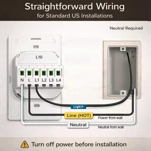<span class=keywords><strong>Precio</strong></span> de Fábrica Interruptor Táctil Inteligente de <span class=keywords><strong>Pantalla</strong></span> Completa de 1 Canal con Dimmer, Compatible con WiFi y Zigbee, para <span class=keywords><strong>Alexa</strong></span> y Google Home, Ideal para Reventa - Product Image 6