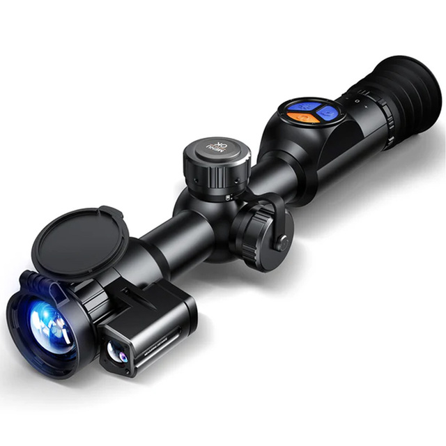 Long Range Thermal Scope 1300m Thermal Imaging Monocular Built in Laser Rangefinder Night Vision Video Recording APP Support