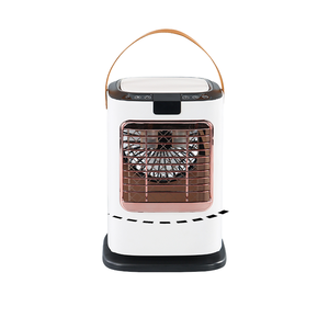 Mini-refroidisseur d'air portable à tête oscillante réglable sur 6 vitesses, ventilateur de refroidissement rechargeable par USB avec veilleuse - Product Image 5