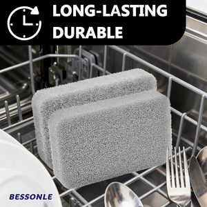 Di alta qualità durevole Silicone piatto spugna filtro schiuma materiale Scrub spugna per la pulizia della cucina - Product Image 3