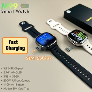 Smartwatch Android M99 <span class=keywords><strong>con</strong></span> Slot SIM, 128GB/256GB/16GB/32GB, Versione Globale, 4G <span class=keywords><strong>GPS</strong></span>, <span class=keywords><strong>Orologio</strong></span> Intelligente M99 per Uomo e Donna - Product Image 2