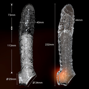Copertura per Dildo Maschile con Cristallo Esteso e Blocco Fisico, Giocattolo Sessuale Raffinato per Coppie - Product Image 4
