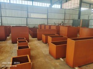 Grands jardinières rectangulaires à l'extérieur jardinières en métal de jardin bon marché parc grands pots de plantes à vendre - Product Image 6