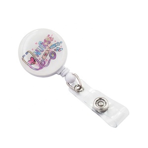 Phụ Kiện Id Cuộn Huy Hiệu Y Tá Thường Ngày Cuộn Huy Hiệu Có Thể Thu Vào Bằng Nhựa Dễ Thương Thiết Kế Theo Yêu Cầu Móc Kim Loại Biểu Tượng Tùy Chỉnh CN;GUA JBK - Product Image 3