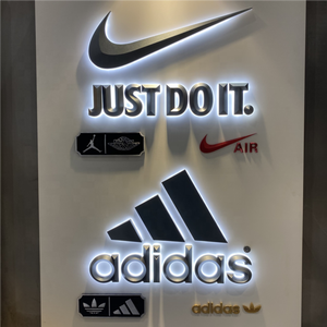 Lớn 3D backlit <span class=keywords><strong>Led</strong></span> ký chữ tường vít sửa chữa gương Logo trở lại thắp sáng signage backlit <span class=keywords><strong>Led</strong></span> Đăng - Product Image 1