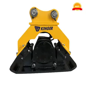 KINGER Hydraulic Vibro Soil Plate Compactor For Excavator