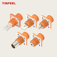 Connecteur de stockage d'énergie 200A/250A/300A DC traversant mur et panneau, borne de connexion rapide IP67 pour armoires de batteries à énergie nouvelle