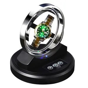 Luxury Watch Winder For Automatic Watches Usb Power Turn Display Box Mute Motor Metal Led Lights Mechanical Watch Stand