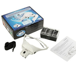 Loupe à LED grossissante à 5 lentilles pour maquillage permanent, avec couleurs noir et blanc - Product Image 5