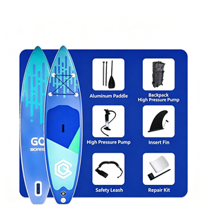 Planche de paddle gonflable personnalisée, Premium avec bandes en PVC renforcées, matériau PVC écologique pour les sports nautiques - Product Image 3