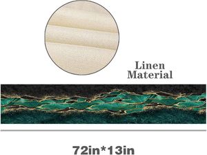 13 x72אינטש ארוך טאלי טורקיז שיש טורקיז לשולחן שולחן רץ עץ בר שיש כפרי שולחן לחדר אוכל תפאורה - Product Image 4