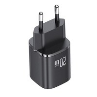USAMS BARU Kualitas Unggul Colokan Dinding EU UK PD 20W USB Type C GaN Pengisi Daya Cepat untuk Apple untuk iPhone 12 13 14 15