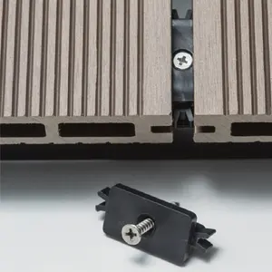 Nhựa kết nối boong clip cho ngoài trời WPC decking phụ kiện