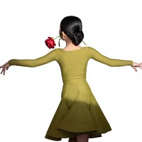 Wd070 2026 Blackpool Costume de Danse Latine Professionnel pour Filles, Tenue d'Entraînement et de Compétition, Norme Européenne, Été