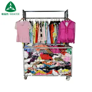 Summer second hand clothes women's blouse ladies factory overrun used clothing in bales