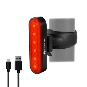 Briviga TYPE-C Sạc Nhựa Xe Đạp Xe Đạp Phía Sau Đuôi Ánh Sáng 10lm Red & 50lm Trắng 200MAh Không Thấm Nước Ngoài Trời USB-C Phía Sau Ánh Sáng - Product Image 1