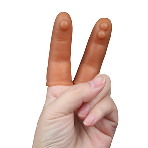 Anal Clitoris Stimulator Adult Vibrator Butt Plug Finger Cover Bdsm <strong>Sex</strong> <strong>Toys</strong> For Men Women Liquid Silicone Antpop - Product Image 2