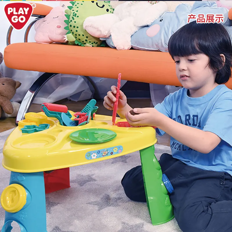 Playgo Của Tôi Bột Trung Tâm Unisex Ba-Chân Đất Sét Bảng Tự Làm Trẻ Em Của Đồ Chơi Màu Đất Sét